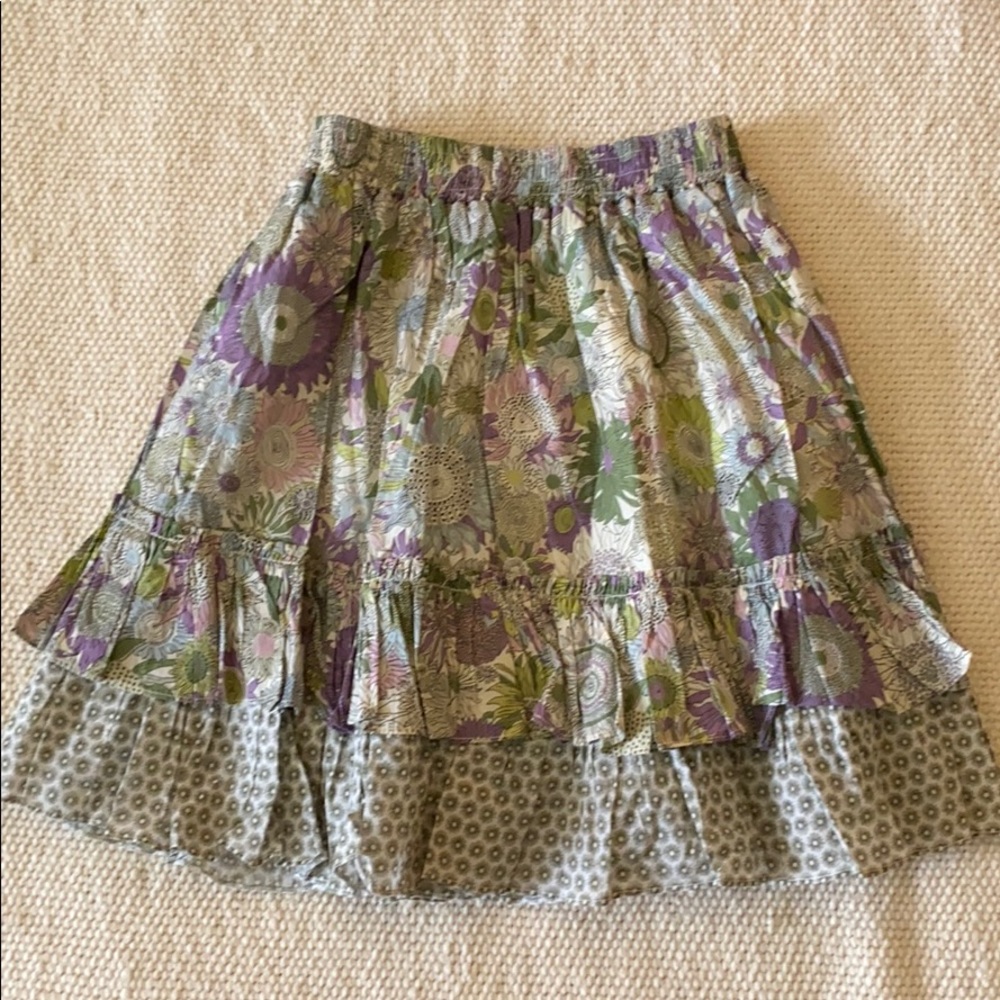 Orient Expresses Skirt with Ruffles Size 7